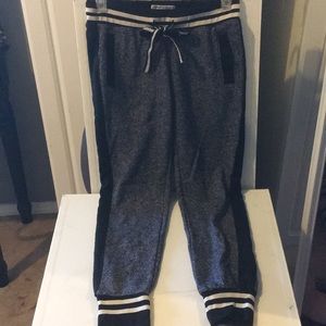 Black and white joggers